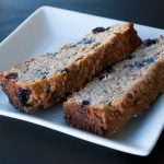 Paleo Banana Bread with Blueberries