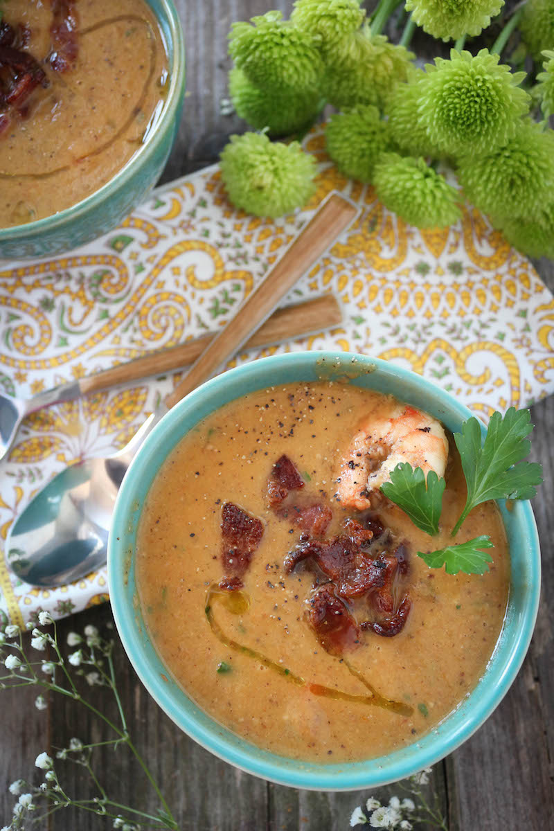 Creamy Cauliflower Shrimp Chowder - Amazing Paleo ...