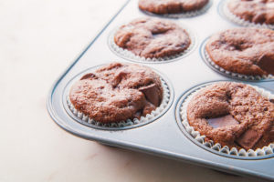 Triple Chocolate Protein Muffins