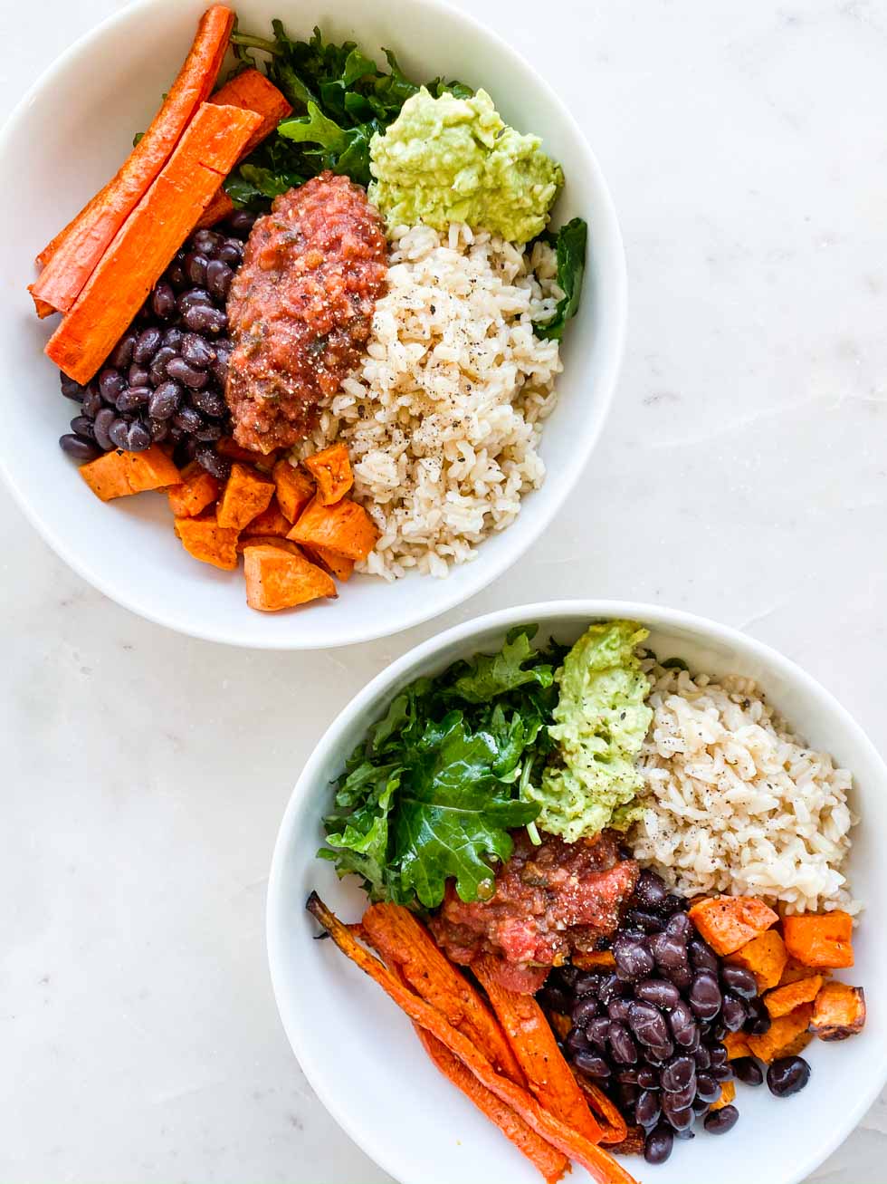 Plant Based Mexican Bowls - a super healthy Chipotle Bowl like meal!