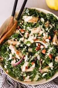 Kale Chicken Caesar Salad